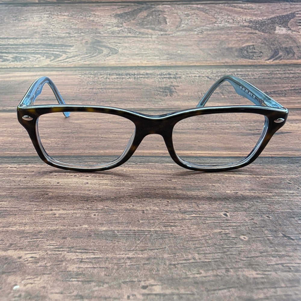 Ray-Ban RB 1531 3701 Dark Havana Blue Rectangular Eyeglasses 48-16-130